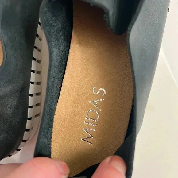 Midas black leather sneakers, hardly worn size 39 (8) - Picture 3 of 10